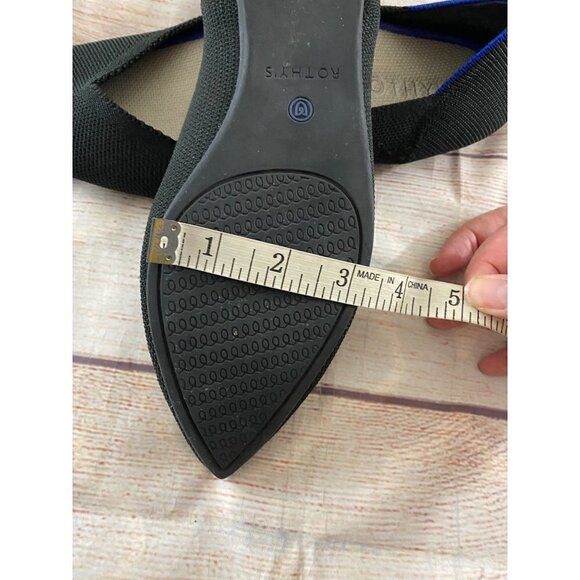 Rothy's Women's Black Pointed Toe Ballet Flats - 9 - Picture 10 of 10